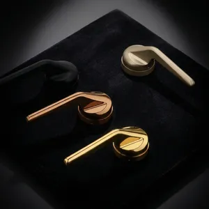 Modern Door <b>Handles</b> Contemporary Design Black Bronze Gold Rose Gold Matte Finish Easy Installation For Home Office Interior Door - Product Image 3