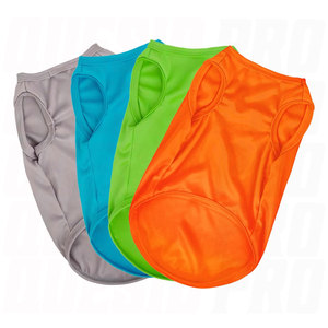 Camisetas para Perros, Suaves y Lisas, para Cachorros y Perros Pequeños, Ropa de Verano para Mascotas en Colores Sólidos: Gris, Verde, Naranja, Azul Marino - Product Image 1