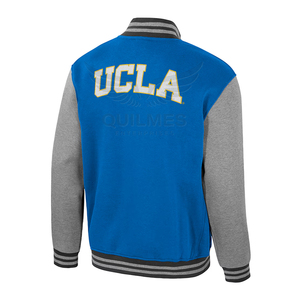 Chaquetas de Béisbol Varsity Personalizadas al por Mayor de Quilmes Enterprises para UCLA Bruins, Chaquetas Casuales de Forro Polar Bordadas Unisex - Product Image 3