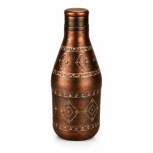 Bouteille d'eau élégante en cuivre avec finition lisse - Product Image 2