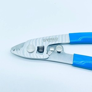 Pelacables óptico de tres orificios con mango azul, herramienta para quitar la funda de fibra óptica para instalación de redes - Product Image 5