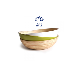 Produit tendance, bol roulant en bambou naturel, artisanal, écologique, pour servir des fruits, des collations et du pain - Product Image 1