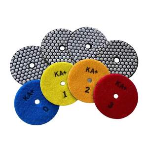 High Performance HGP OEM Medium Hardness 100mm Resin Diamond Abrasive <b>Pad</b> #0#5 Dry <b>Polishing</b> for Granite Marble Smooth Glossy - Product Image 1