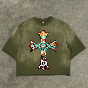 Camisetas de Alta Calidad para Hombre, Talla Grande, Hombros Caídos, 100% Algodón, Transpirables, Impresión Personalizada - Product Image 1