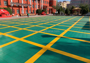 Dalles de sol en plastique emboîtables pour salle de sport, sol de basketball extérieur pour enfants - Product Image 4