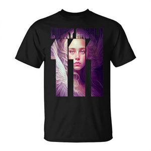 Camiseta Lucky Angels 111 con Diseño de Número de Ángel, Unisex para Adultos, Cuello Redondo, Manga Corta, Impresión Digital, Ropa Promocional - Product Image 3