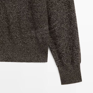 Cardigans en laine/cachemire de qualité supérieure avec logo personnalisé, anti-rétrécissement, respirants, tricotés pour femmes, avec ceinture décorative. - Product Image 3