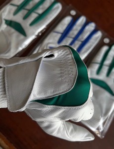 Gants de golf blancs et verts en cuir Cabretta, poignées antidérapantes, main gauche, fermeture auto-agrippante, unisexe, sport - Product Image 3