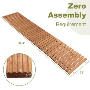 Rotolo di Legno Duro Resistente alle Intemperie da 8 Piedi per Allestimenti Esterni Stagionali, Patio e Vialetti - Product Image 5
