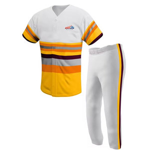 Nouveau design tendance, maillot et pantalon de baseball pour homme 100% polyester, uniforme personnalisé, créez votre propre uniforme de baseball à vendre - Product Image 1