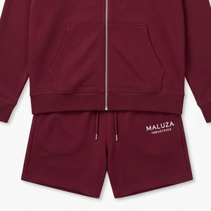 Conjunto Deportivo de 2 Piezas con Capucha, Talla Grande, Unisex, para Verano, con Logotipo Personalizado, Transpirable, Ecológico, de Peso Medio, Camiseta de Manga Larga y Pantalones Cortos - Product Image 3