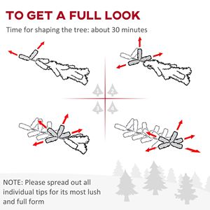 Albero di Natale Artificiale Nero Sottile da 1,8 m con 390 Punte Realistiche e Supporto in Plastica, Decorazione Natalizia - Product Image 6