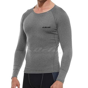 Lightweight <b>Men</b> Compression Shirt Four Way <b>Stretch</b> Running Gym Fitness Muscle Support Apparel - Product Image 6