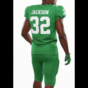 Uniforme de football américain respirant de haute qualité, taille plus, nouveau design personnalisé pour hommes, 100% polyester, manches courtes - Product Image 6