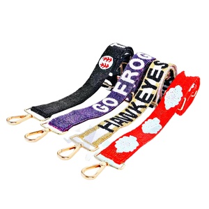 CRYSTAL CRAFT Hawkeyes Perles de verre pour bandoulière de sac, couleur personnalisée, style indien, taille personnalisée, logo personnalisé accepté, usage quotidien, modèle 2035 - Product Image 1