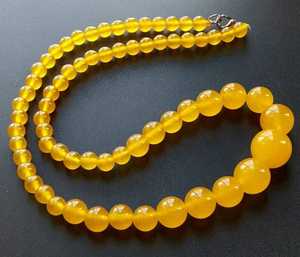 Elegante collar de cuentas de resina turquesa, forma redonda, joyería de regalo unisex a la moda - Product Image 3