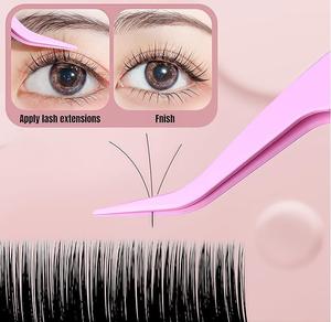 Pinces à cils en acier inoxydable de qualité supérieure, pointues, ultra-précises, anti-magnétiques - Product Image 4