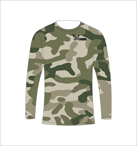 เสื้อเชิ้ตฝ้ายถัก 100% สีเขียวมะกอก แขนยาว ระบายอากาศได้ดี เหมาะสำหรับออกกำลังกายและฝึกซ้อม - Product Image 3