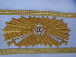 AASR bordado pesado 31st Degree Grand Glory Collar evaluación para accesorio de ropa - Product Image 2