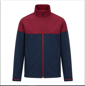 Veste softshell pour homme, respirante, séchage rapide, imperméable, col montant, couleur unie, tissu en toile, logo et couleur personnalisés, nouvelle arrivée - Product Image 3