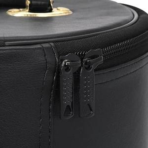 Estuche para Gorra Masónica Fez – Caja de Almacenamiento y Exhibición de Cuero Sintético Negro |   Estuches para Gorras de Masones (Negros) - Product Image 5