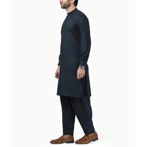 Premium Men Cotton Shalwar Kameez Traditional Pakistani Islamic Wear Comfortable Casual Outfit - Product Image 3