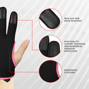 Guante de tiro con arco de alto rendimiento para mayor precisión, tela antidesgaste para uso prolongado durante torneos de tiro intensivo - Product Image 3