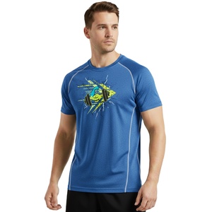 Camiseta de Cuello Redondo para Hombre, Algodón de Alta Calidad, Ajuste Cómodo, Impresión de Logotipo Personalizado, Venta al por Mayor, Moda Casual, Manga Corta, Corte Entallado - Product Image 2