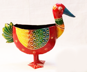 Adorno Decorativo con Forma de Pato de Hierro Multicolor para Decoración del Hogar, Patio, Oficina y Balcón, Venta al por Mayor - Product Image 5