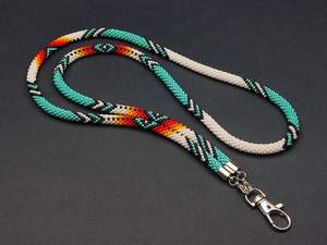 Collar de cuentas estilo bohemio a la moda, cordón para identificación de mujer, soporte para tarjetas de trabajo a precio económico. - Product Image 5