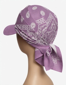 Gorra Ajustable con Estampado y Pañuelo Suave, Ideal para Fiestas en la Playa y Viajes - Product Image 4