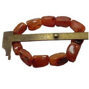 Pulsera de Feng Shui con Cuentas Cúbicas de Cornalina Roja Hechas a Mano, Joyería de Moda para Hombres y Mujeres, Regalo de Piedra Energética - Product Image 3