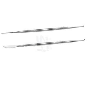 Kit de 5 instruments de modelage dentaire en cire, double extrémité, en acier inoxydable de haute qualité, certifié CE, pour restauration manuelle - Product Image 3
