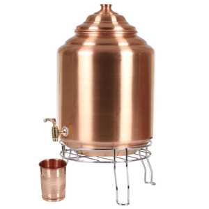 บอลด์ บลอสซัม พรีเมียม โมเดิร์น อีโค่เฟรนด์ลี่  กระติกน้ำทองแดงแบบพกพาไร้รอยต่อ  พร้อมฐานรอง  สำหรับน้ำอายุรเวท - Product Image 3