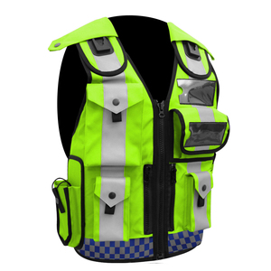 <b>Star</b> Wear Industry Men's Hi Visibility Linen Safety <b>Jacket</b> Breathable Sublimation Printing Multiple Pockets Reflective Vest - Product Image 1