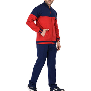 Survêtement Homme Color Block Manches Longues Col Montant Décontracté Automne Polyester Coton Respirant Coupe Classique - Product Image 6