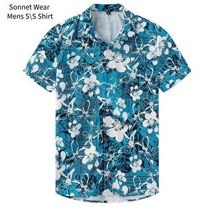 <b>Men</b> <b>Beach</b> Hawaiian Button <b>Shirt</b> Short Sleeve Summer Clothing - Product Image 3