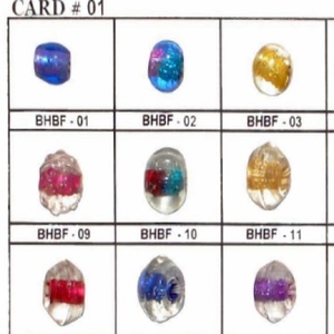 Hebras de cuentas de vidrio estilo Murano Lampwork, formas mixtas, colores, tamaños de cuentas multicolores, 12mm ~ 24mm, - Product Image 5