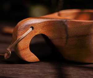 Wooden Kuksa Coffee Mug Natural Hand Carved Drinking Cup Rustic <b>Bar</b> <b>Tool</b> For Camping Tableware Gift for Travelers - Product Image 5