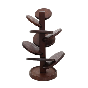 Wooden Tiered <b>Plate</b> Rack Organizer Bamboo Kitchen Storage <b>Stand</b> Vertical Dish <b>Holder</b> Display Rack for Home Dining Table - Product Image 2