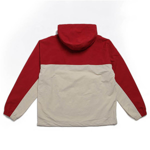 Chaqueta Cortavientos Impermeable Unisex con Capucha Roja, Forro Gore-Tex, para Invierno y Actividades al Aire Libre, Corte Regular, Cierre de Cremallera, Color Sólido - Product Image 2