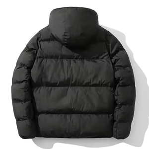 Veste d'hiver rembourrée à capuche pour homme, coupe-vent, imperméable, avec fermeture éclair - Product Image 3