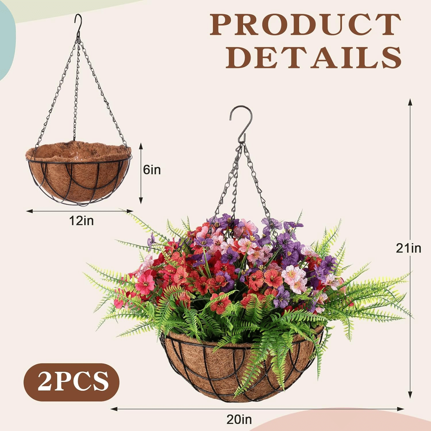 How to Choose the Best Hanging Flower Basket Frost Cover Top Notch 3 ...