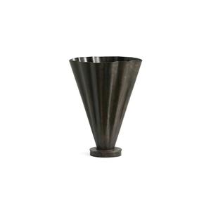 Jarrones artesanales de metal para plantas y flores artificiales, estilo europeo, acabado negro, forma de cobre, maceta decorativa para mesa. - Product Image 1