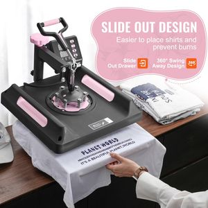 เครื่องกดความร้อนดิจิตอล 8 in 1 ขนาด 15 x 15 นิ้ว สำหรับแก้วน้ำขนาด 30 ออนซ์ แบบหมุนได้ 360 องศา สำหรับเสื้อยืด ประเภทสินค้าดิจิตอล - Product Image 4