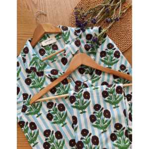 Conjunto de Pijama Azul para Mujer Poppy Playdate con Colección de Ropa de Dormir Cómoda y a Juego - Product Image 2