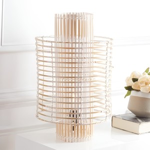 Lámparas inalámbricas para decoración de mesa, lámpara de luz de bambú natural, precio competitivo, luces de interior - Product Image 4