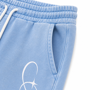 Shorts en coton épais pour homme |   Shorts streetwear amples et surdimensionnés |   Shorts en molleton français personnalisés, effet délavé vintage, 400 GSM - Product Image 4