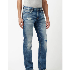 Pantalones Cargo de Diseño Urbano con Múltiples Bolsillos, Ajustados, de Gran Estilo, al por Mayor, Elegantes para Hombre, de Cintura Alta, Vaqueros Lavados - Product Image 4