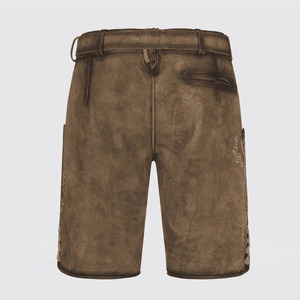 Shorts Lederhosen traditionnels bavarois pour hommes, 100 % polyester satiné, taille mi-haute, fermeture boutonnée, séchage rapide, anti-plis, imperméables, élégants - Product Image 3